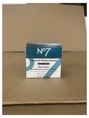 No7 Protect & Perfect Intense Advanced Day SPF30 Cream 1.69oz (6518) NEW SEALED